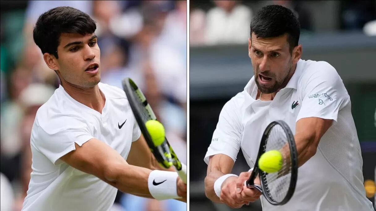Carlos Alcaraz et Novak Djokovic.