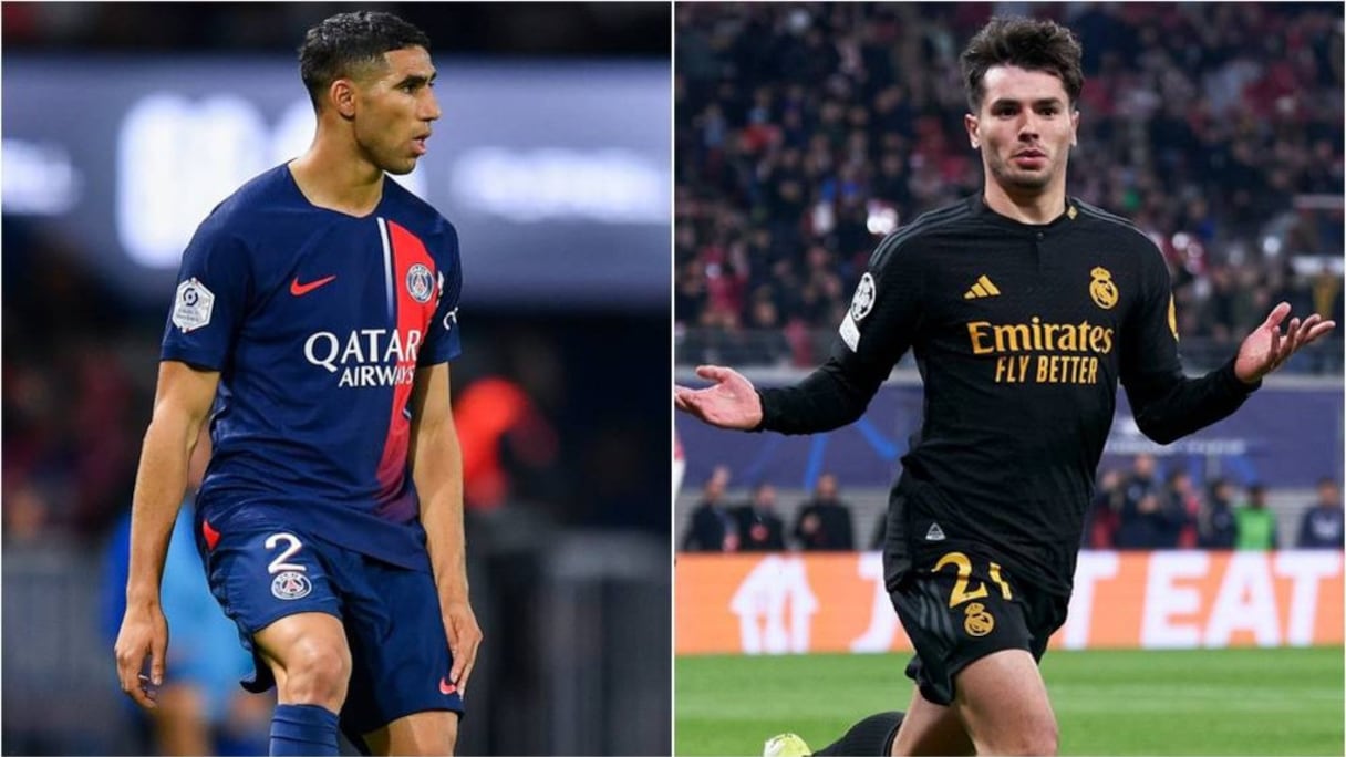 Achraf Hakimi et Brahim Diaz
