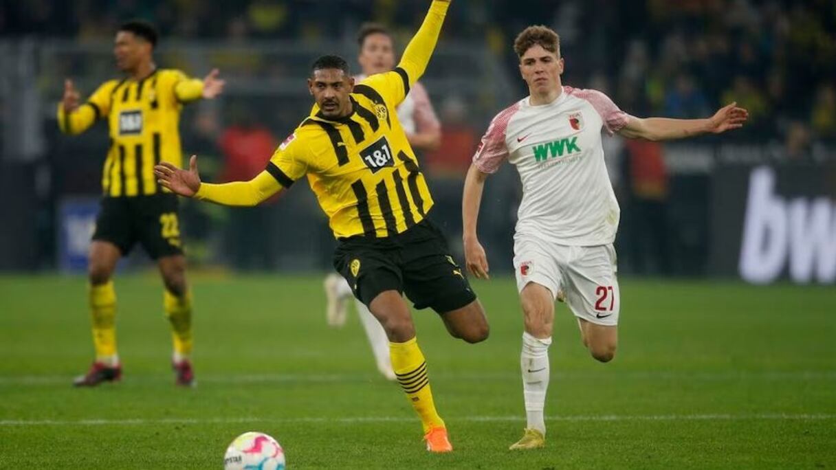 Sébastien Haller de retour avec le Borussia Dortmund face à Augsbourg, le 22 janvier 2023.