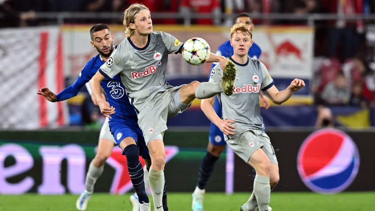 Hakim Ziyech contre Salzbourg, mardi 25 octobre 2022.