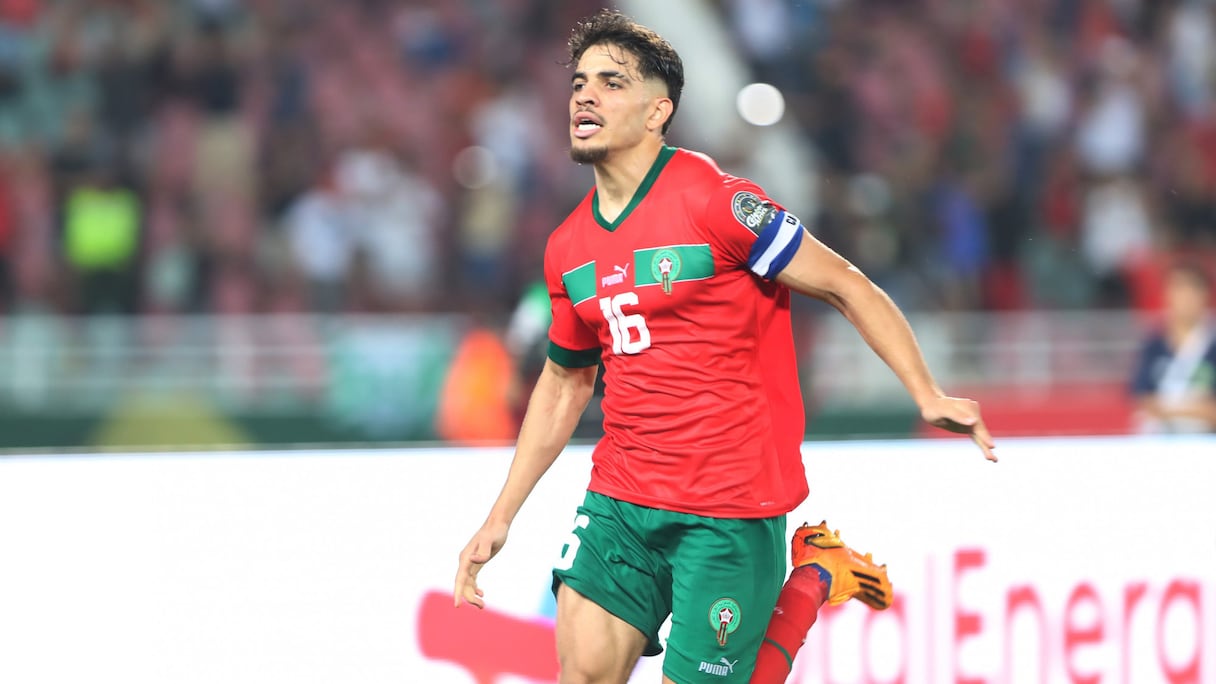 Abdessamad Ezzalzouli avec les Lionceaux de l'Atlas U23.