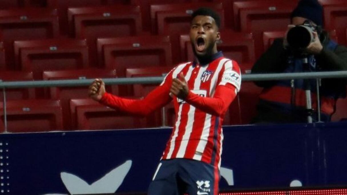 Thomas Lemar, milieu de terrain français de l'Atlético Madrid.