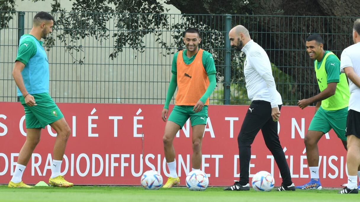 Entraînement des Lions de l'Atlas, mardi 20 septembre 2022.