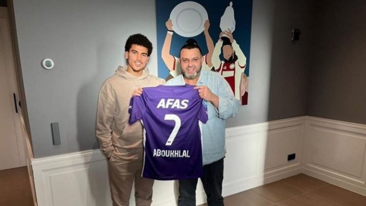 Zakaria Aboukhlal en compagnie de Mohamed Nouri, père de Abdelhak.