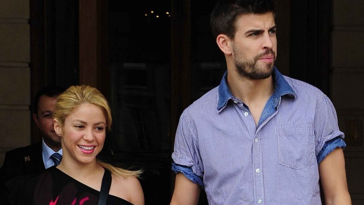 Gerard Pique avec la célèbre chanteuse Shakira.