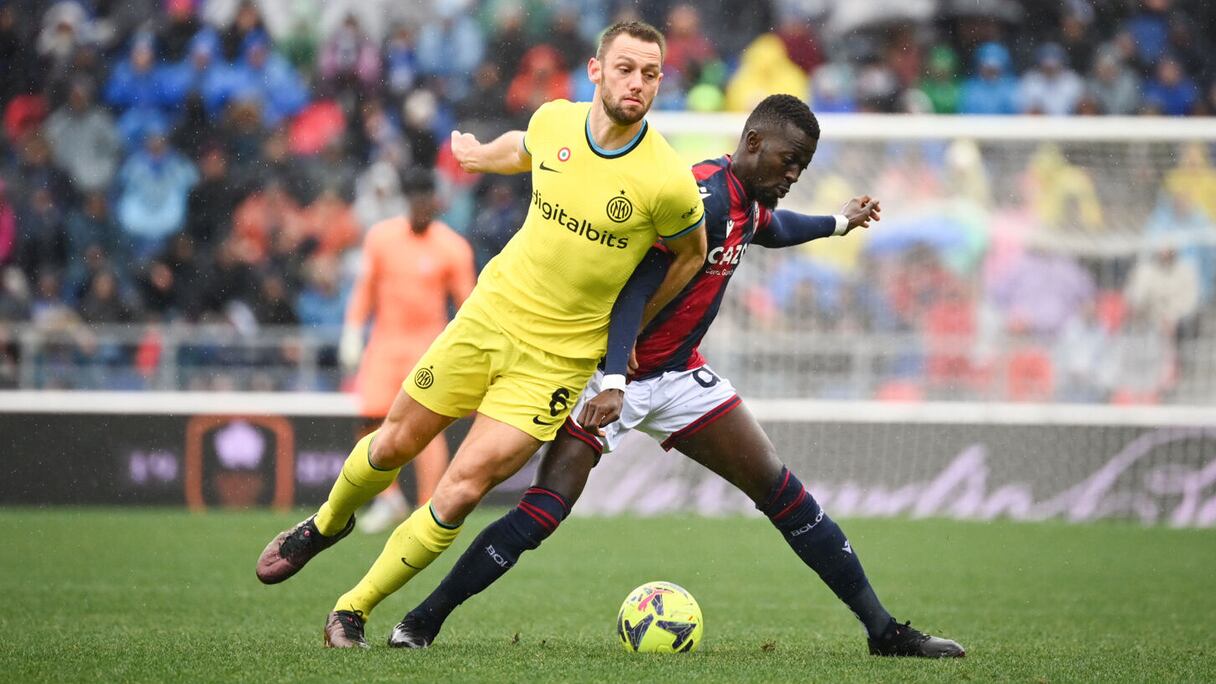 Duel entre Bologne et l'Inter Milan (1-0), le 26 février 2023.