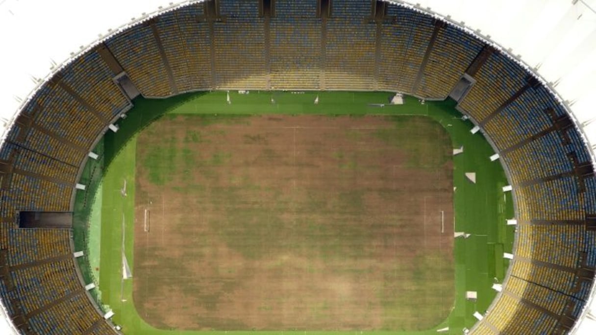 Le stade Maracana à l'abandon, à Rio le 18 janvier 2017.