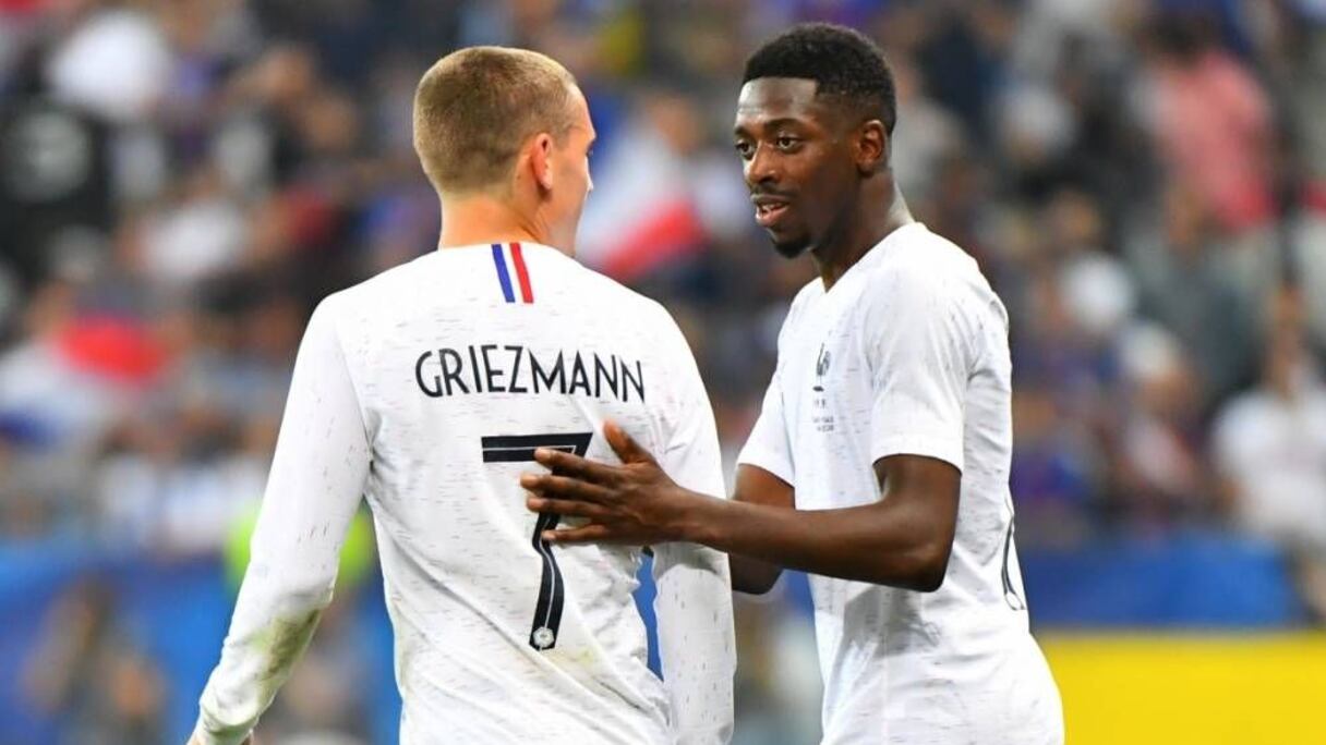 Antoine Griezmann et Ousmane Dembélé en Catalogne.