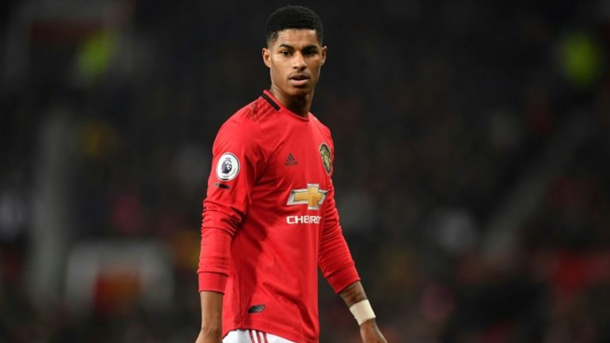 L'attaquant de Manchester United, Marcus Rashford, lors d'un match contre Newcastle, le 26 décembre 2019 à Old Trafford.