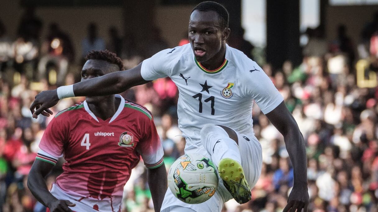 Raphael Dwamena avec le Ghana, en septembre 2018