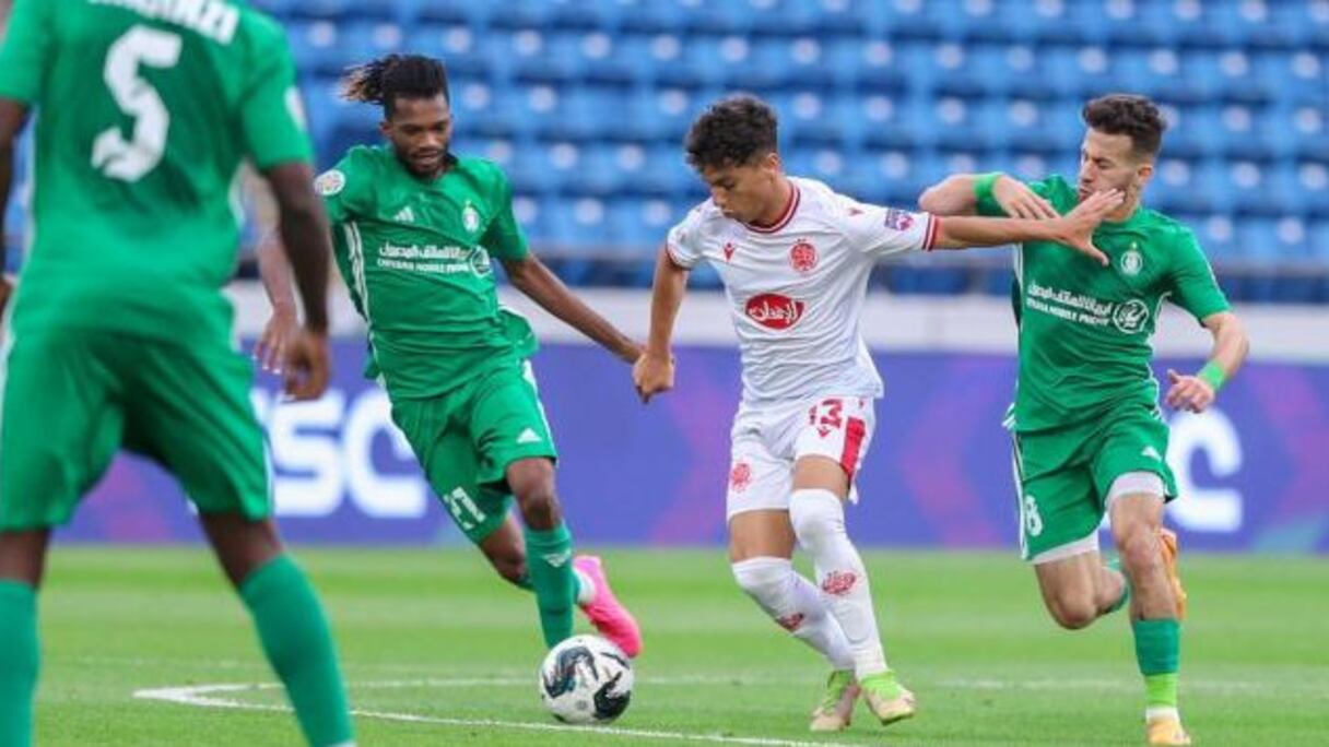 Une séquence du match Wydad-Ahli Tripoli en Coupe arabe des clubs, le 30 juillet 2023.