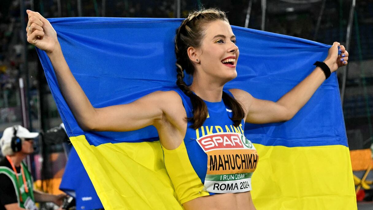 L'Ukrainienne Yaroslava Mahuchikh.