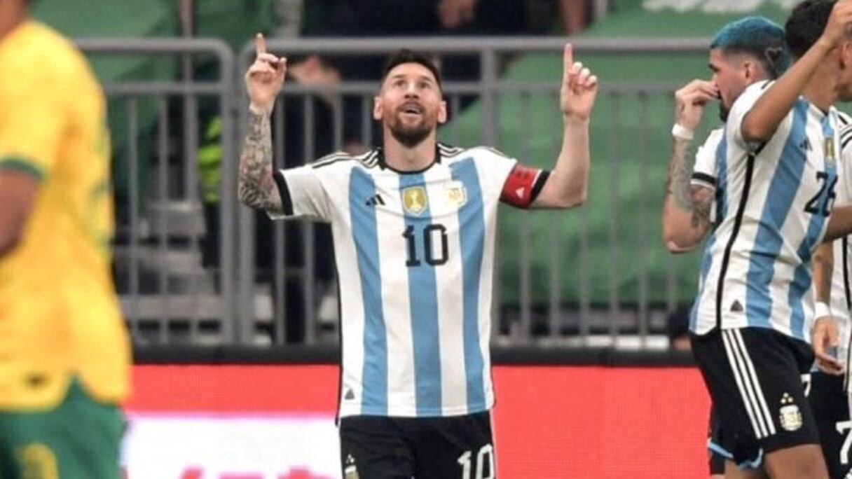 Lionel Messi, capitaine de l'Argentine.