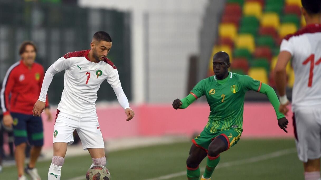 Hakim Ziyech face à la Mauritanie.