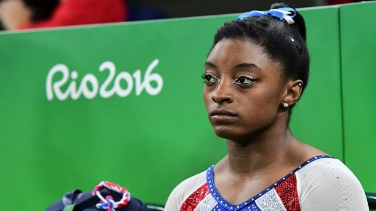 La gymnaste américaine Simon Biles lors des JO de Rio, le 11 août 2016