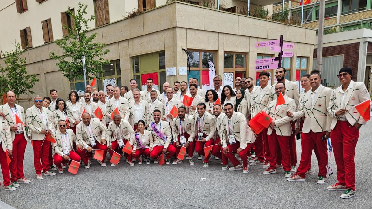Les représentants nationaux lors de la cérémonie d'ouverture des Jeux Olympiques Paris-2024.