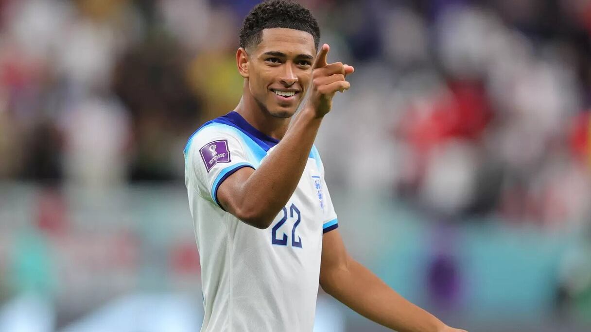 Jude Bellingham, le jeune milieu de terrain anglais du Real Madrid.