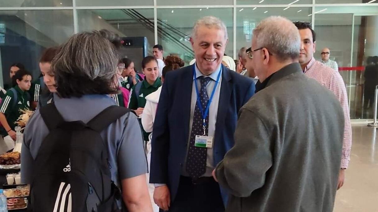 Arrivée de l'équipe féminine algérienne U17 à l'aéroport Oujda-Angad, le jeudi 9 mai 2024.