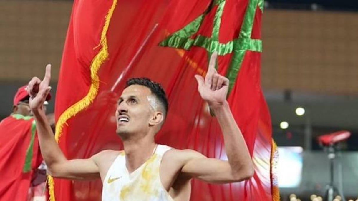 Soufiane El Bakkali au Meeting international Mohammed VI, le 19 mai 2024.