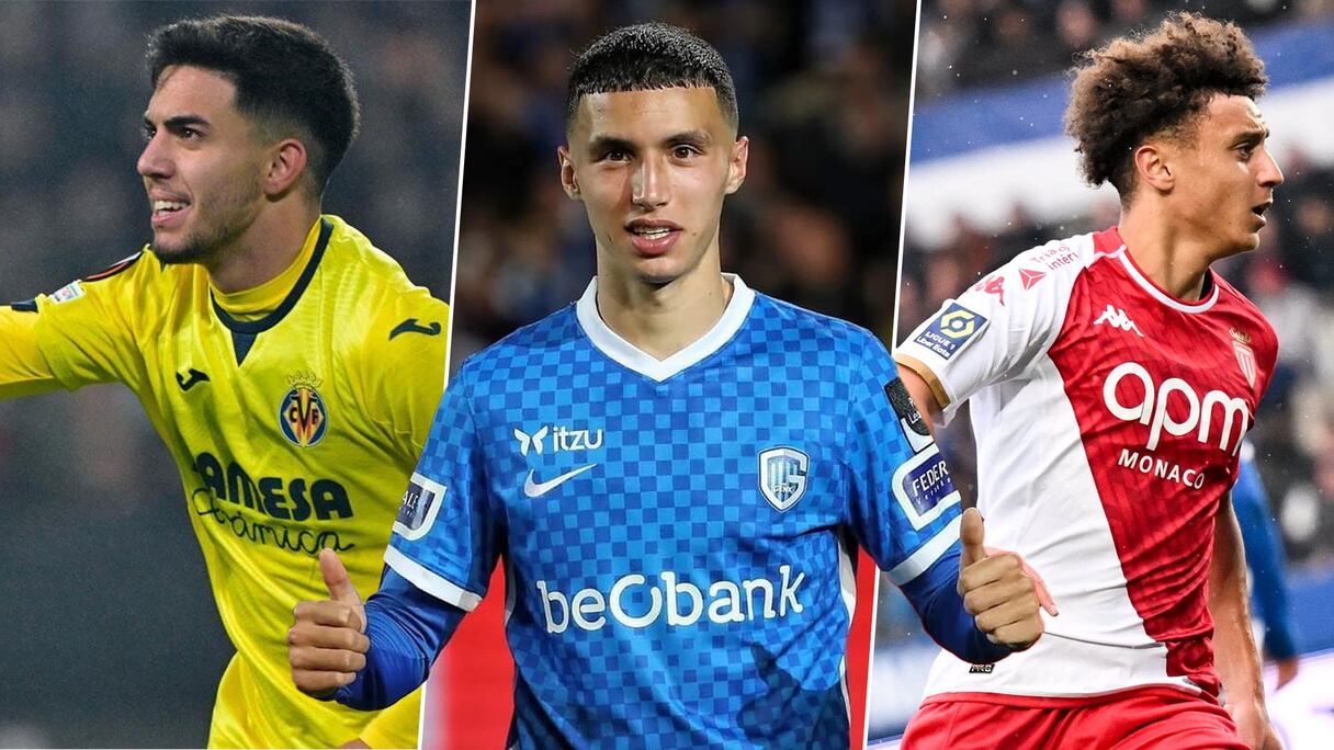 Ilias Akhomach, Bilal El Khannouss et Eliesse Ben Seghir.