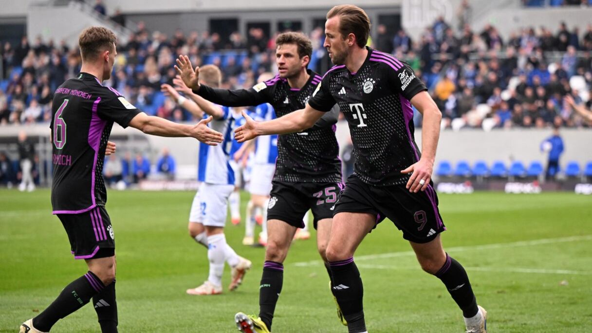 La joie des joueurs du Bayern Munich