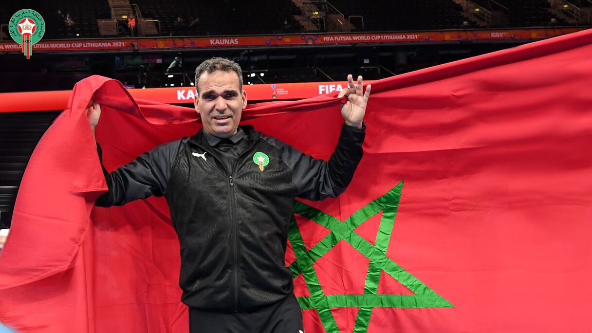 Hicham Dguig, entraîneur de l'équipe nationale de futsal.