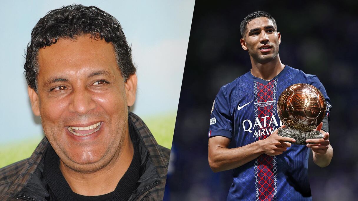 صورة مركبة تجمع بين حكيمي ومصطفى الحداوي