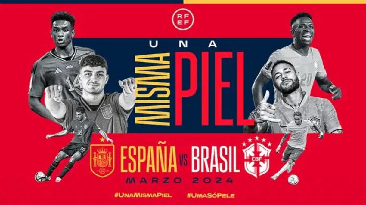 Un match amical Espagne-Brésil pour lutter contre le racisme dans les stades.