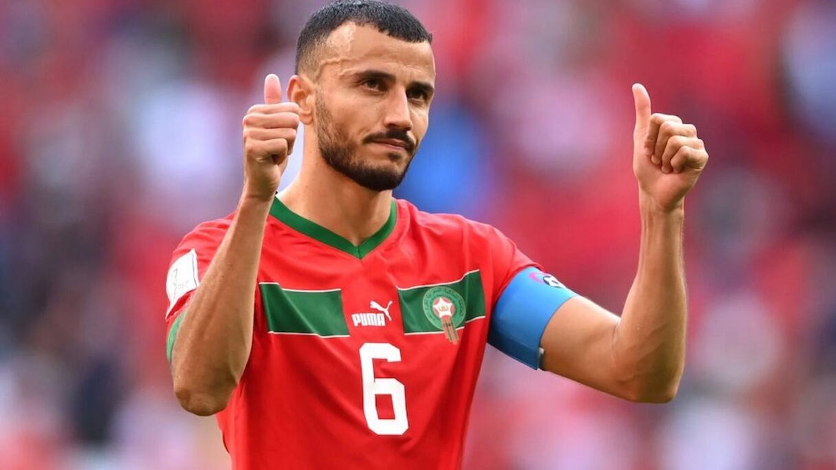 Romain Saïss, capitaine des Lions de l'Atlas.