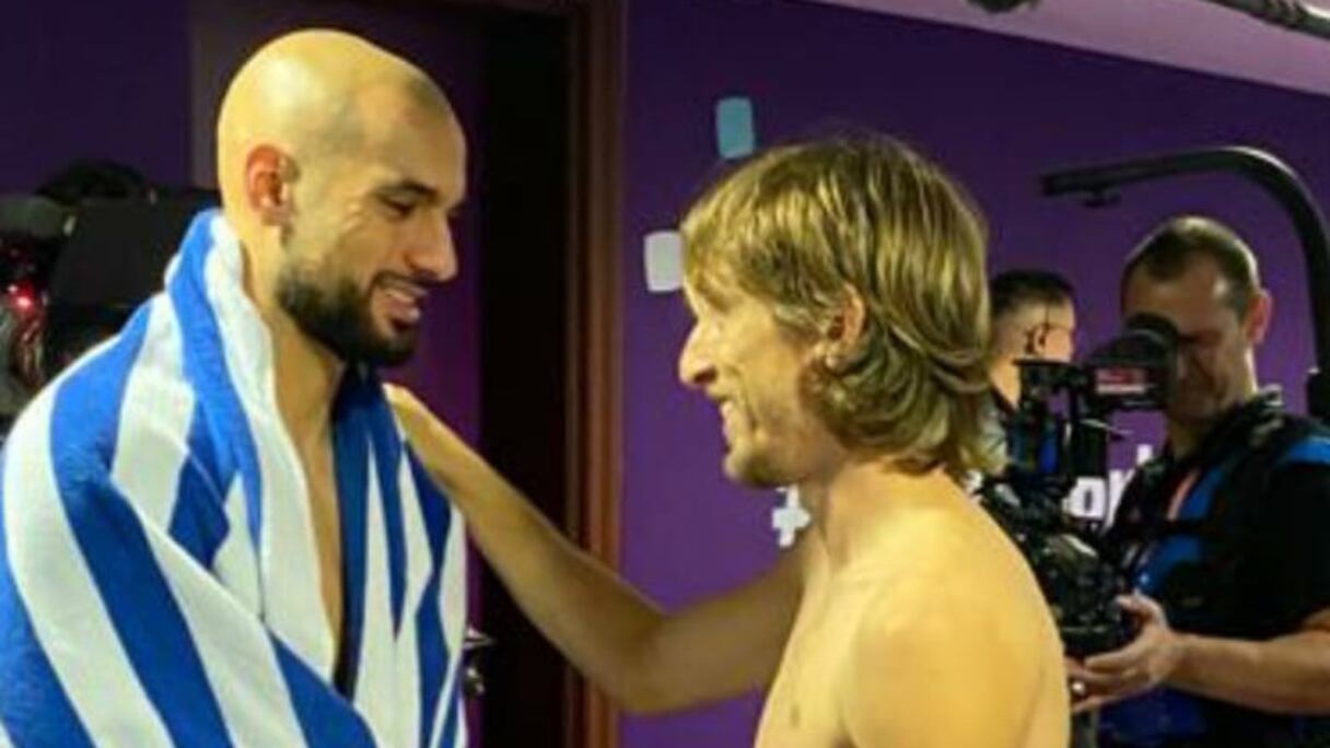 Luka Modric et Sofyan Amrabat.