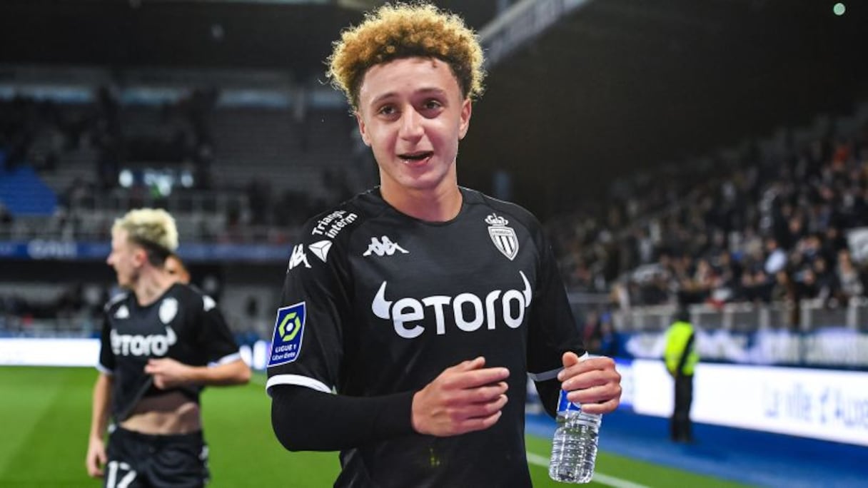 Eliesse Ben Seghir, joueur franco-marocain de l'AS Monaco