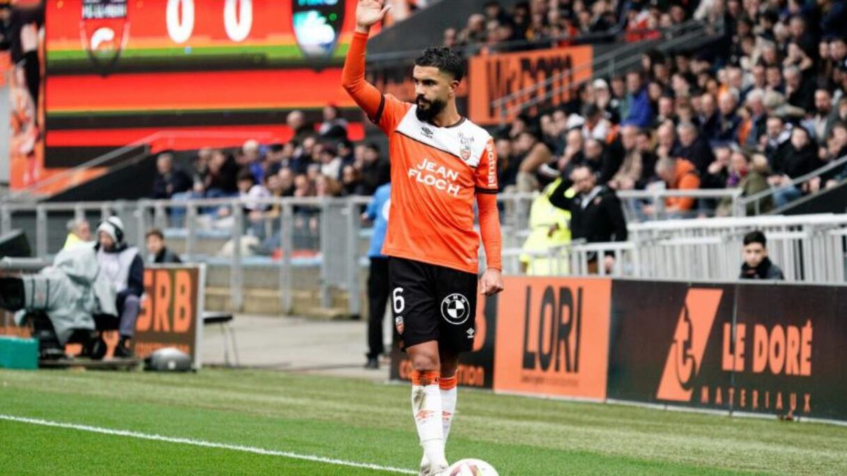 Louza avec le maillot du FC Lorient