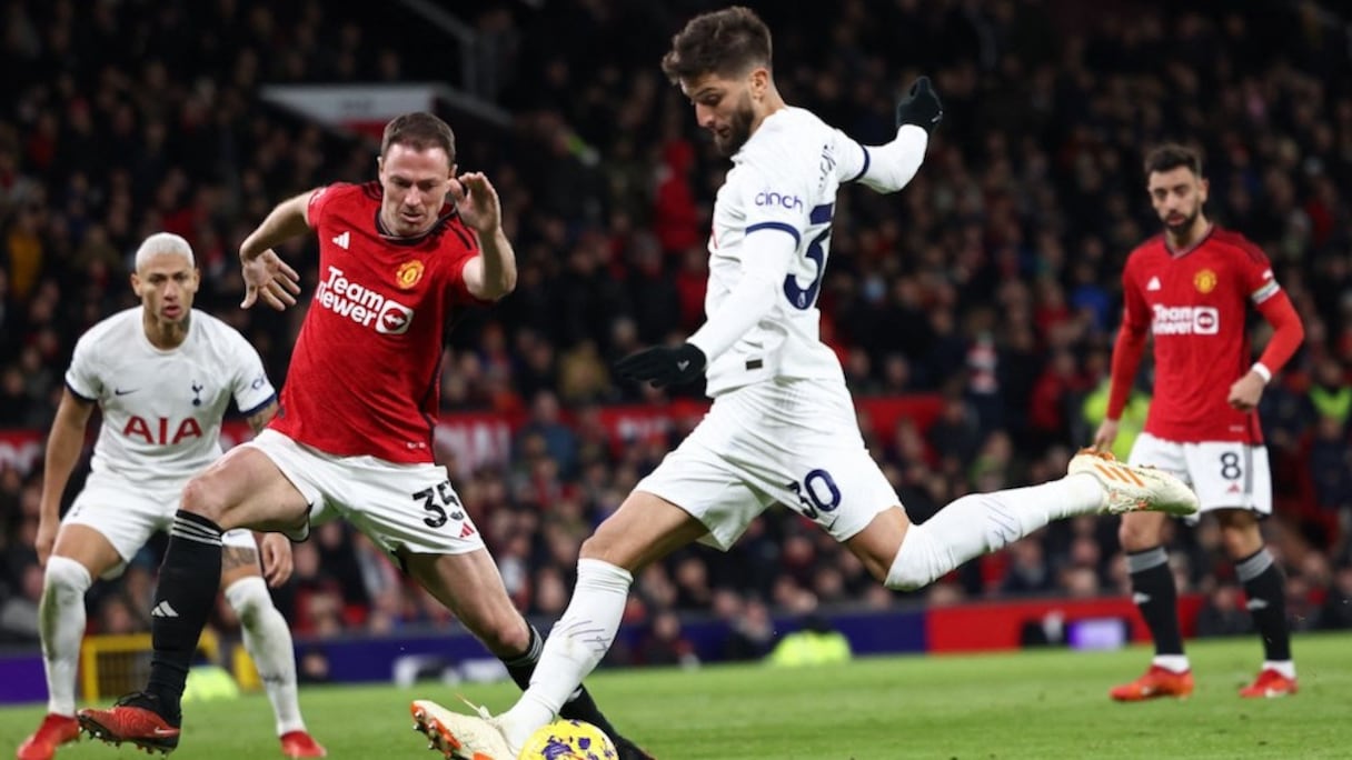 Duel Manchester United-Tottenham à Old Trafford, le 14 janvier 2024.