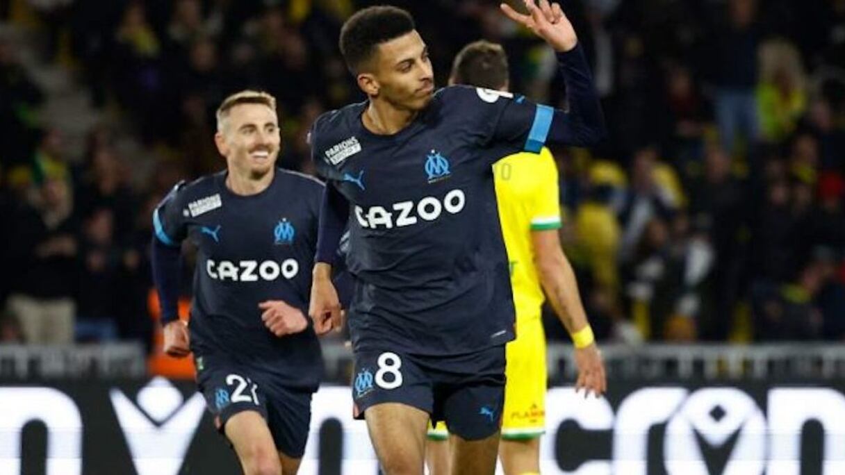 Azzedine Ounahi sous le maillot de l'Olympique de Marseille.