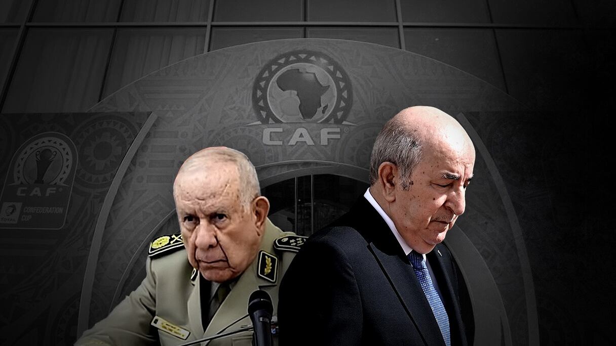 Le chef de l'armée algérienne Saïd Chengriha et le président Abdelmadjid Tebboune. (Montage)