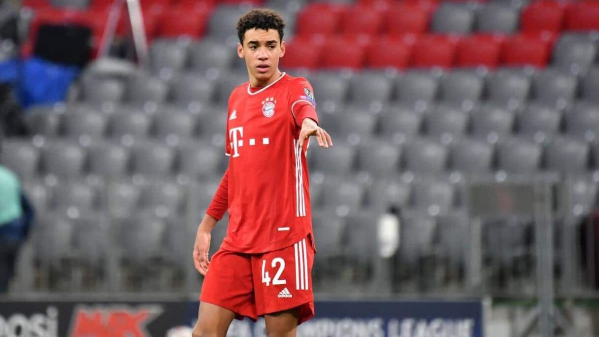 Jamal Musiala, jeune footballeur allemand du Bayern Munich.