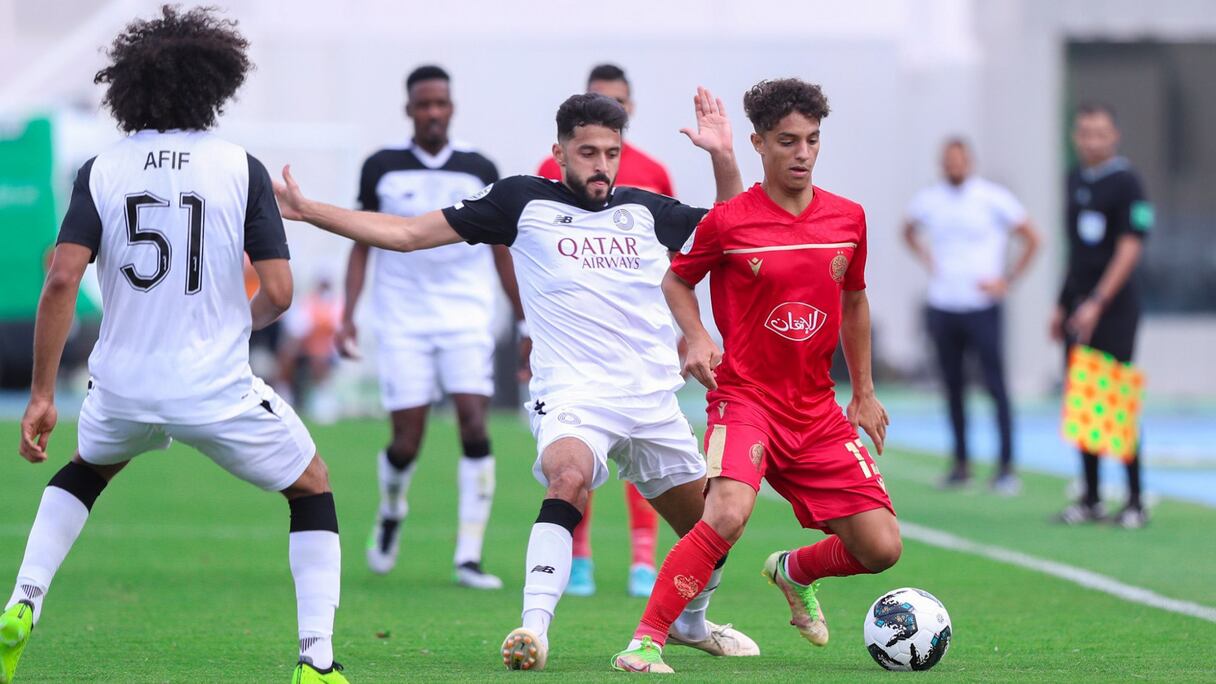 Abdellah Haimoud lors du match contre Al Sadd, le jeudi 27 juillet 2023.