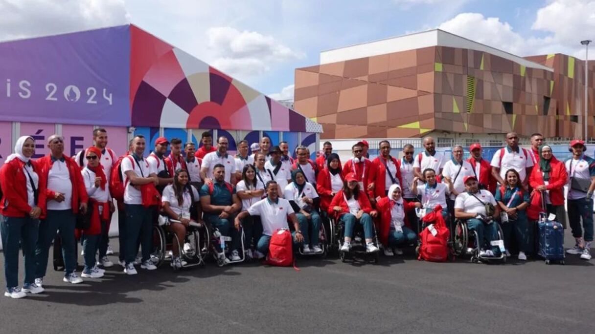 La délégation marocaine aux Jeux Paralympiques Paris-2024.