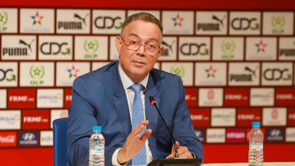 Fouzi Lekjaa, président de la Fédération royale marocaine de football (FRMF).