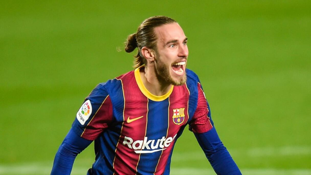 Oscar Mingueza, défenseur central du Barça.