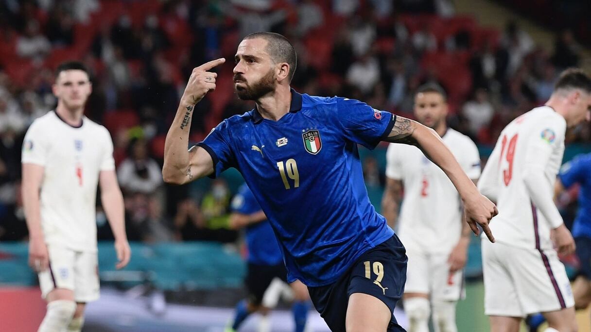 Leonardo Bonucci, buteur italien contre l'Angleterre en finale de l'Euro 2020.