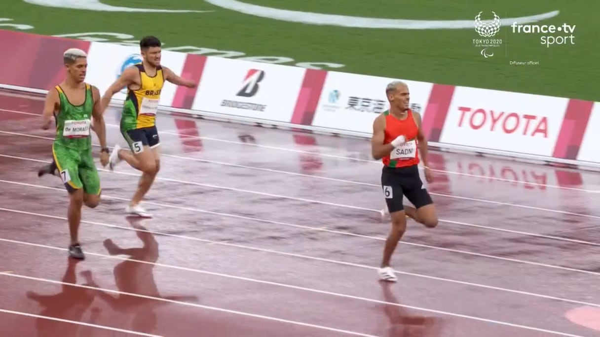 Ayoub Sadni aux Jeux Paralympiques Tokyo 2020.