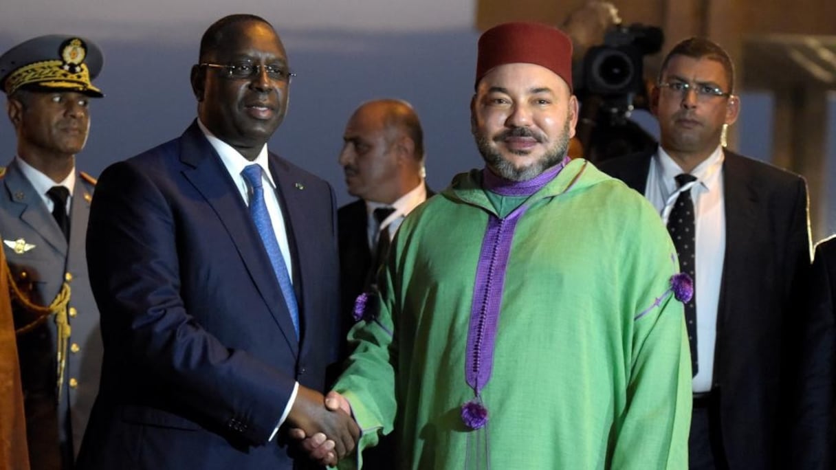 Le roi Mohammed VI et le président sénégalais Macky Sall.