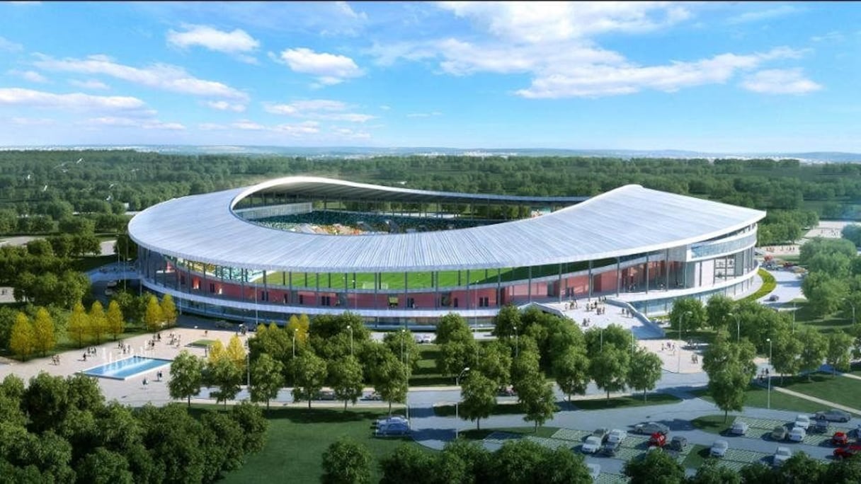Le Stade Oyem, qui devrait accueillir les matchs de poule des Lions de l'Atlas