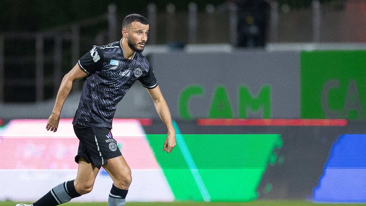 Romain Saiss, capitaine des Lions de l'Atlas et joueur d'Al Shabab (Arabie saoudite).