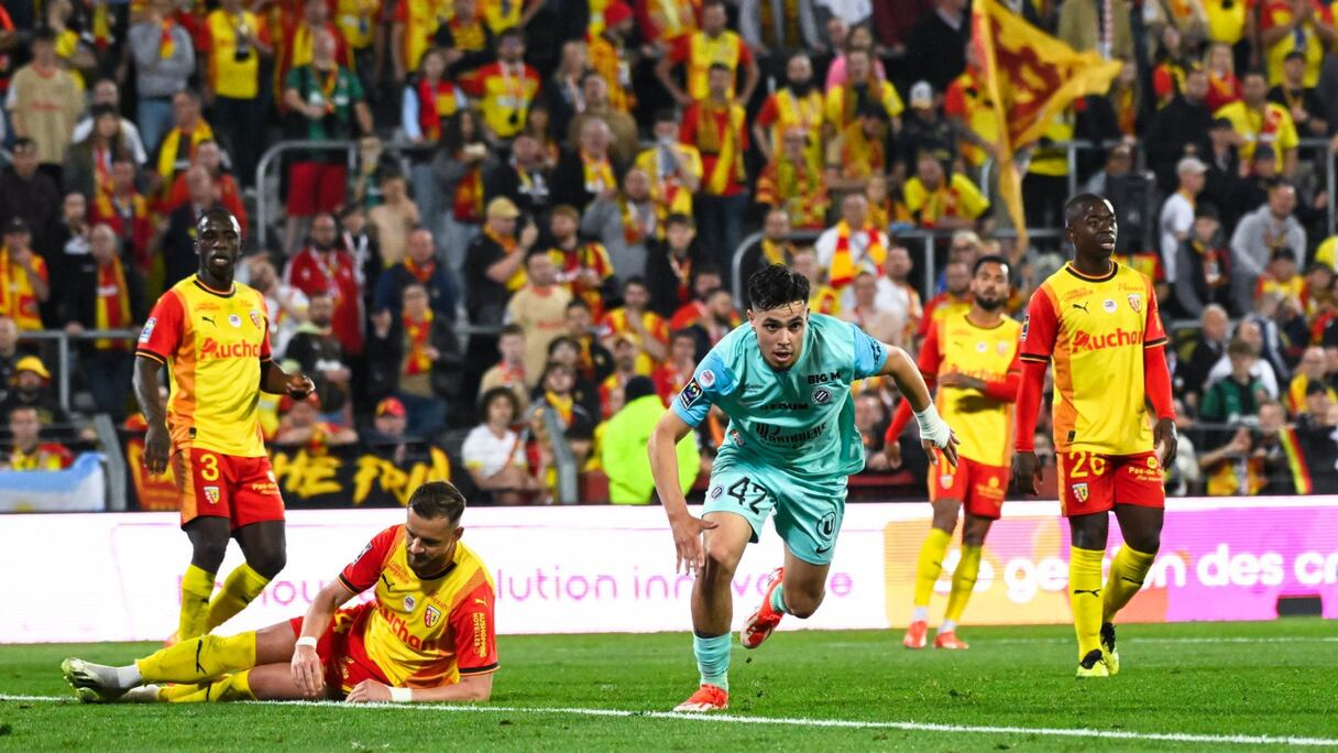 Le premier but de Othmane Maamma, sous le maillot de Montpellier contre RC Lens, lors de la 34e journée de Ligue 1.