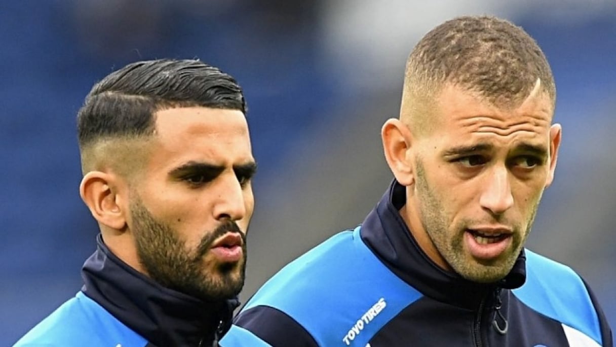 Riyad Mahrez et Islam Slimani