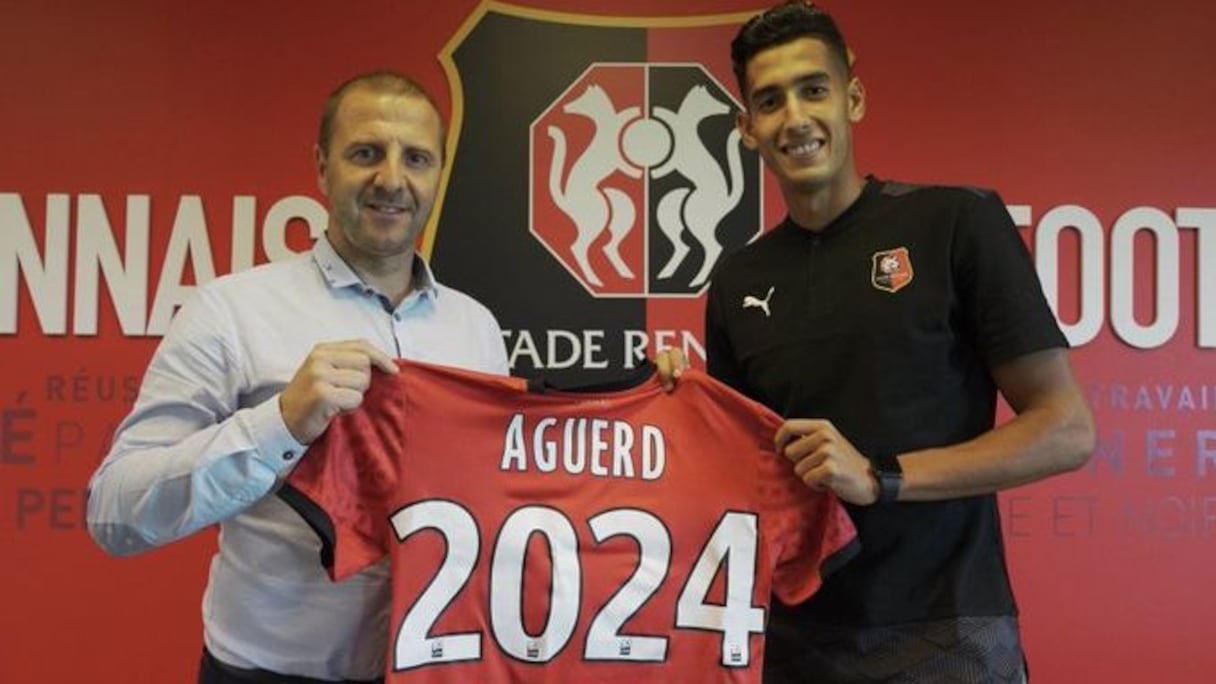 Nayef Aguerd signe à Rennes.