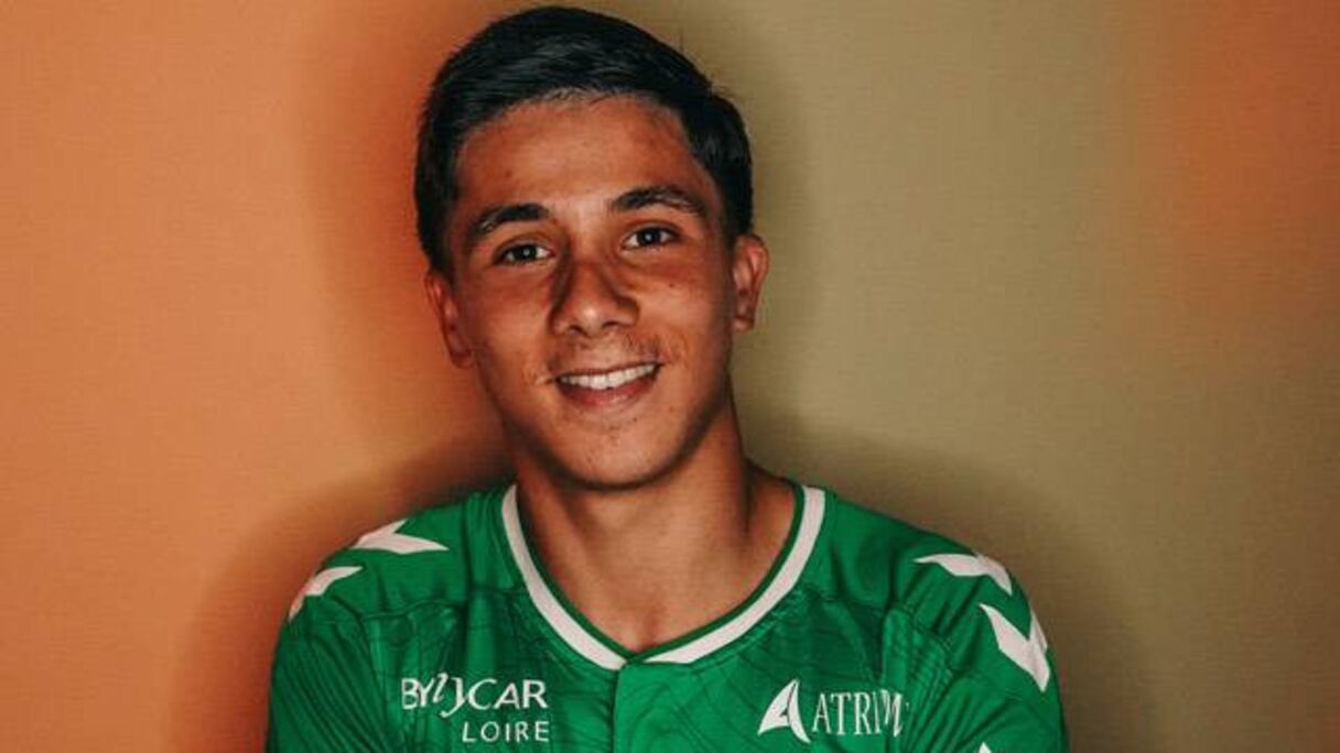 Benjamin Bouchouari, jeune attaquant marocain de Saint-Etienne.