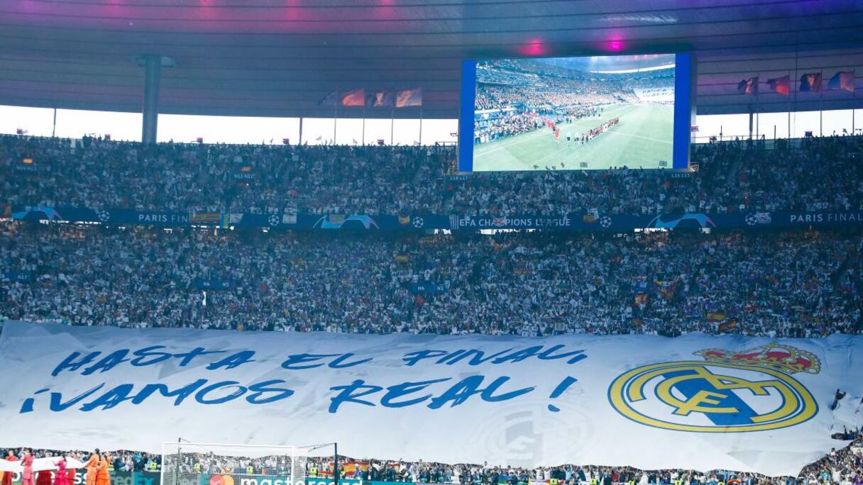 Les supporters du Real Madrid.